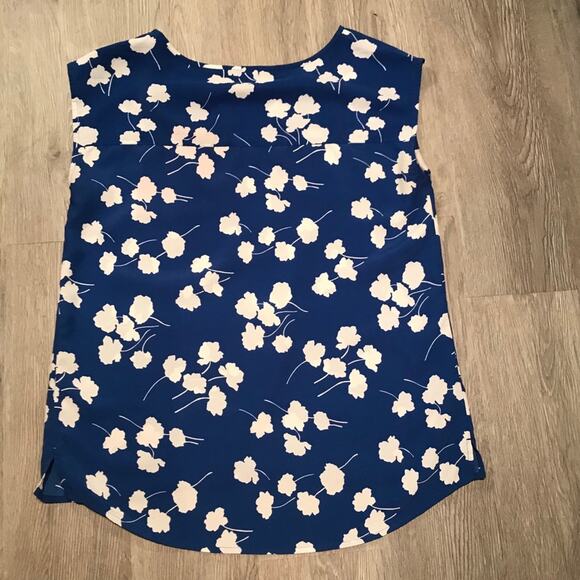 TOMMY HILFIGER Blue & White Top Size Small - Picture 9 of 10